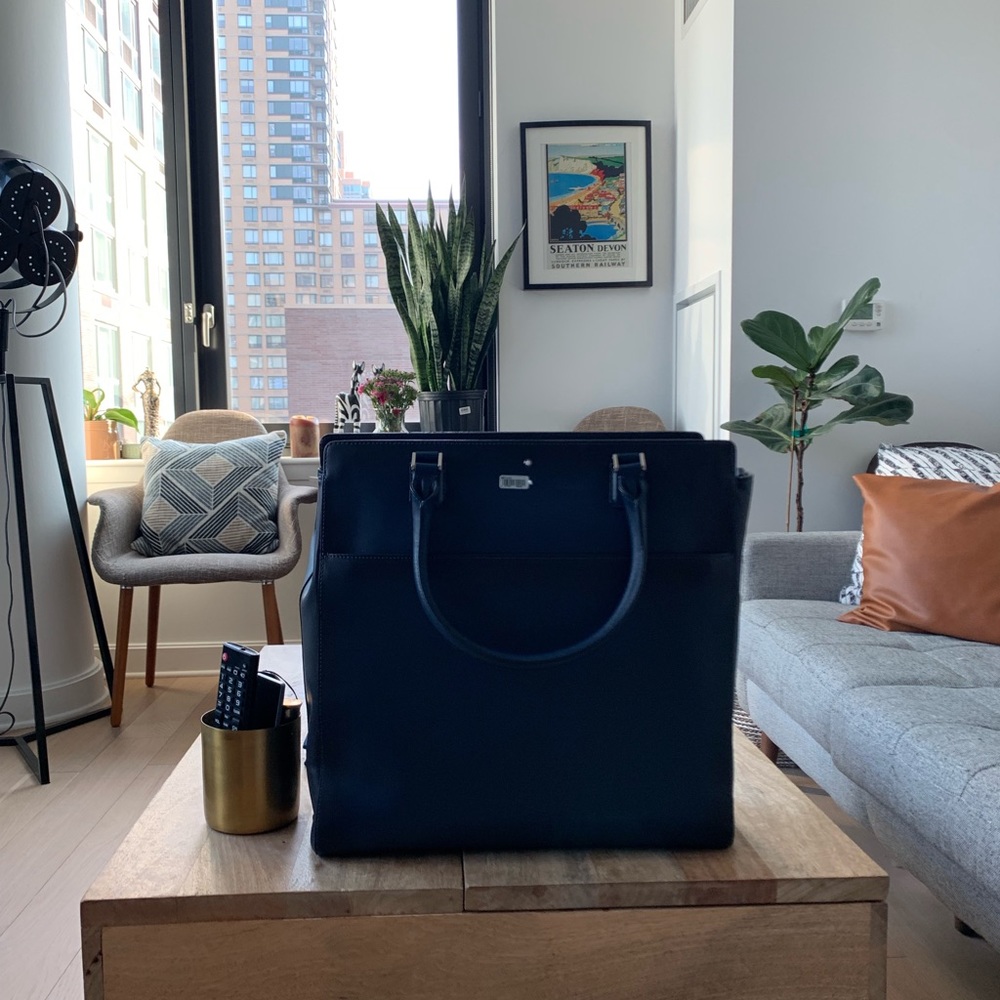 Mont Blanc Sfumato Vertical Tote Navy